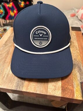 Callaway Navy and White Rope-Trim Performance Cap new with tag